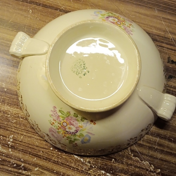 Antique vintage 1930s Taylor Smith Taylor pottery serving bowl - Picture 4 of 5